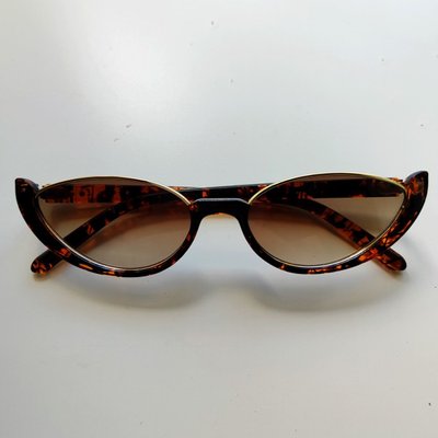 Солнцезащитные очки кошачий глаз женские леопардовые 121517 фото