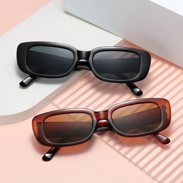 Сонцезахисні окуляри нові ретро маленькі жіночі коричневі 210424 фото