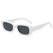 Сонцезахисні окуляри нові ретро маленькі жіночі білі 210424 фото