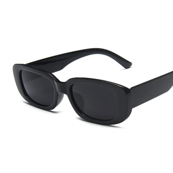 Сонцезахисні окуляри прямокутні для жінок чорні 230423 фото