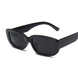 Сонцезахисні окуляри прямокутні для жінок чорні 230423 фото 2