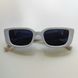 Сонцезахині окуляри жіночі прямокутні білі з широким завушником 3232321 фото
